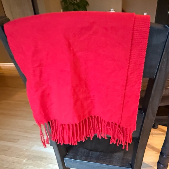 Vintage Retro Women’s Cashmere Feel Fringe Scarf Italy Design - Picture 3 of 3